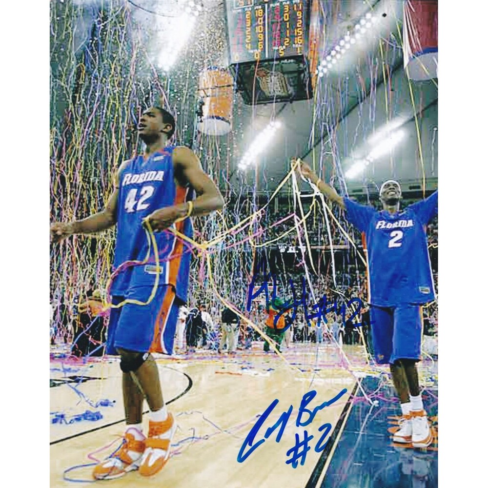 Corey Brewer & Al Horford signed 8x10 photo Florida Gators National Champions